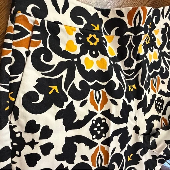 Boden Floral Ankle Pants in Black and Yellow - Picture 5 of 12